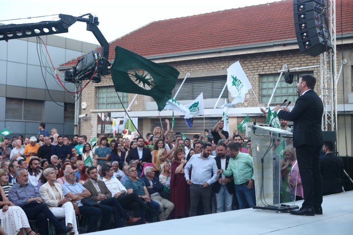 Η ομιλία Ανδρουλάκη στη Θεσσαλονίκη -Φωτογραφία: ΒΑΣΙΛΗΣ ΒΕΡΒΕΡΙΔΗΣ / ΜΟΤΙΟΝ ΤΕΑΜ