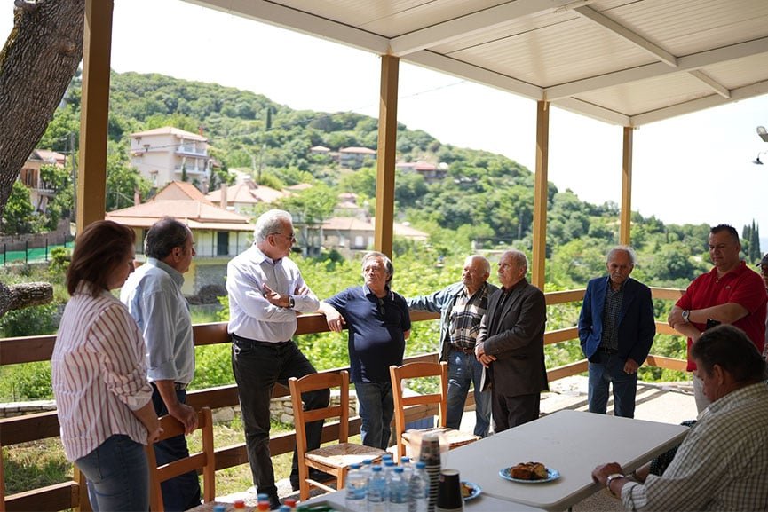 Ο Δημήτρης Αβραμόπουλος σε περιοδεία στην Ηλεία