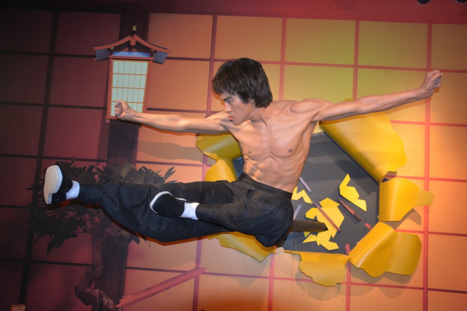 Κέρινο ομοίωμα Bruce Lee σε έκθεση στο Μουσείο Κέρινων Ομοιωμάτων Madame Tussauds στο Σαν Φρανσίσκο