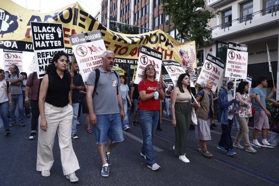 Πορεία στην Αθήνα για τους πρόσφυγες