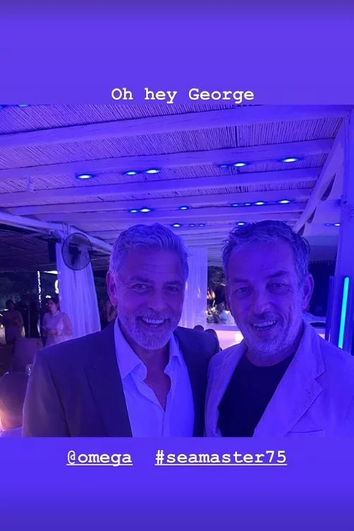 O Τζόρτζ Κλούνεϊ με τον creative Director του περιοδικού Esquire, Νικ Σάλιβαν