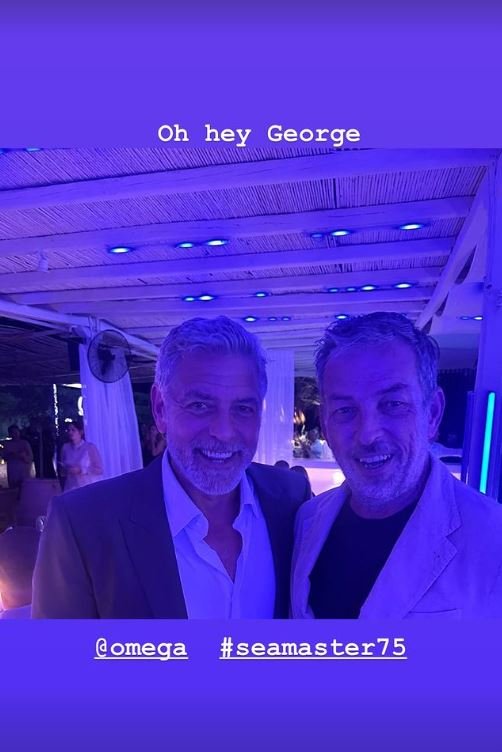 O Τζορτζ Κλούνεϊ με τον creative director του περιοδικού Esquire, Νικ Σάλιβαν