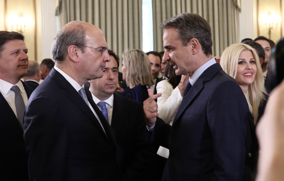 Ο Κυριάκος Μητσοτάκης με τον Κωστή Χατζηδάκη