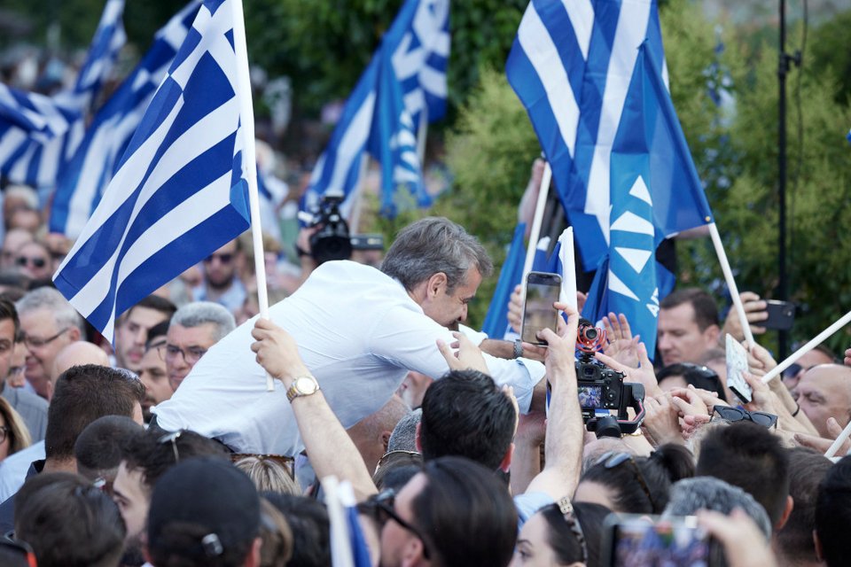 Ο Κυριάκος Μητσοτάκης στα Γιάννενα -Φωτογραφία: Δημήτρης Παπαμήτσος/Γρ. Τύπου ΝΔ