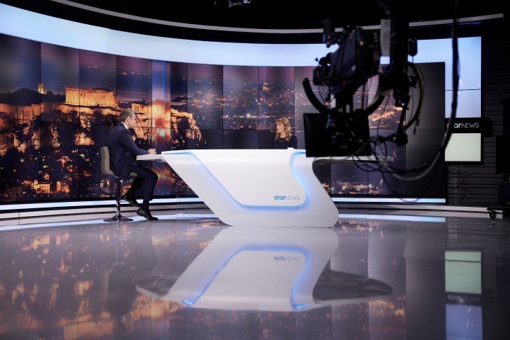 Ο Κυριάκος Μητσοτάκης στη συνέντευξη στο Star και στη Μάρα Ζαχαρέα