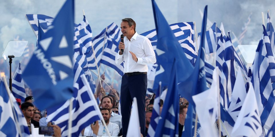 Ο Κυριάκος Μητσοτάκης στη Θεσσαλονίκη -Φωτογραφία: Δημήτρης Παπαμήτσος/Γρ. Τύπου ΝΔ