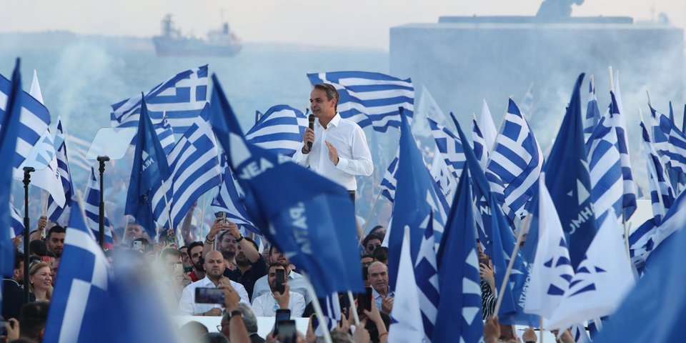 Ο Κυριάκος Μητσοτάκης στη Θεσσαλονίκη -Φωτογραφία: Δημήτρης Παπαμήτσος/Γρ. Τύπου ΝΔ