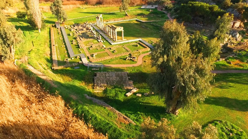 Ο ναός της Αρτέμιδος στον αρχαιολογικό χώρο της Βραυρώνας
