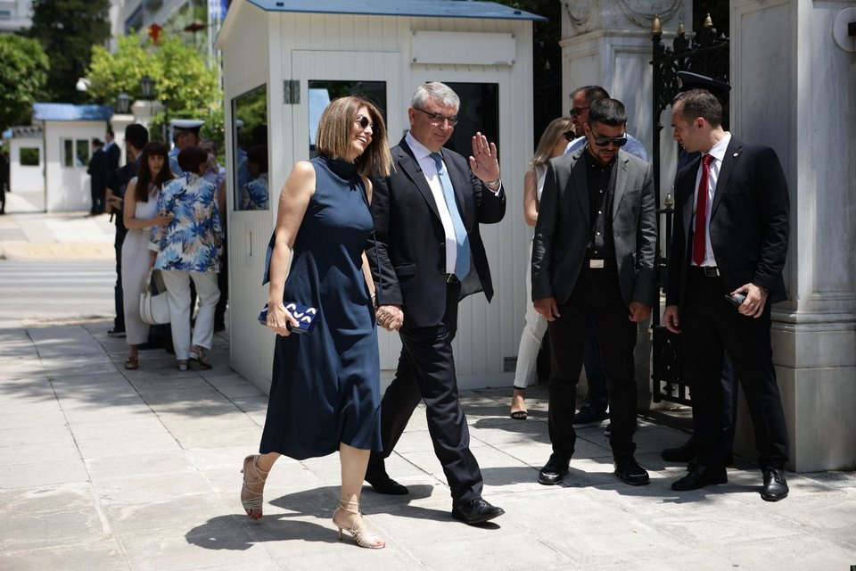Ο Πάνος Τσακλόγλου με τη σύζυγό του