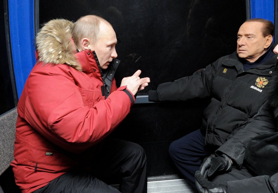 Μαζί στο τελεφερίκ στο Σότσι, το 2012.