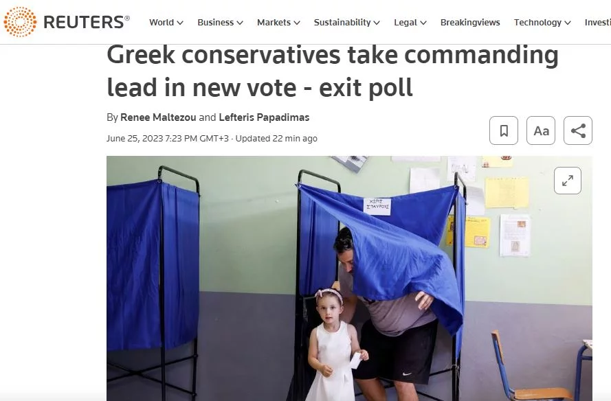 Το Reuters σχολιάζει τις ελληνικές εκλογές