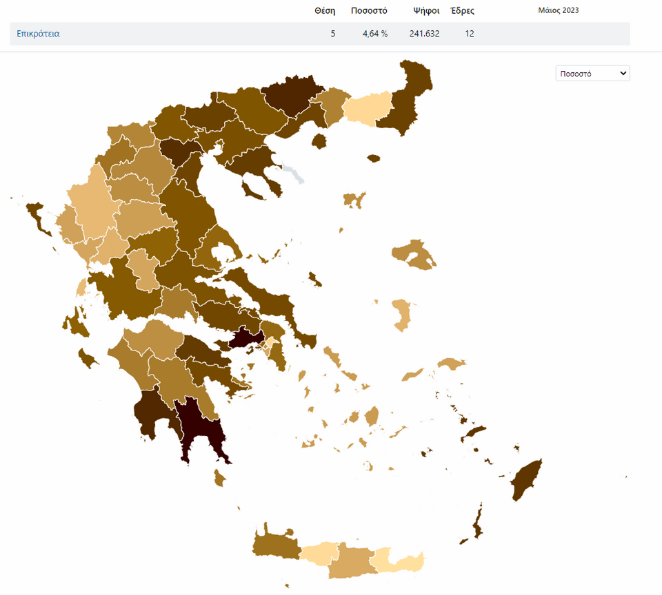 Ο εκλογικός χάρτης των «Σπαρτιατών»