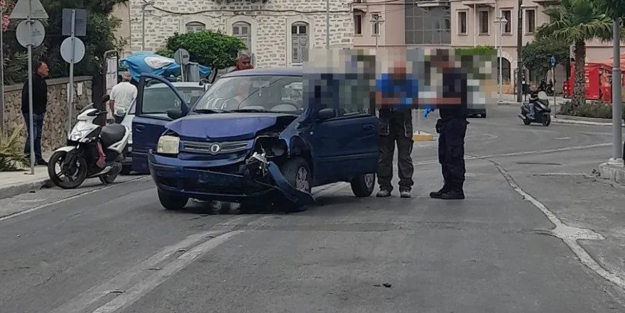 Το σημείο που σημειώθηκε το τροχαίο στη Σύρο / Φωτογραφία cyclades24.gr