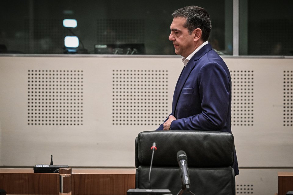 Ο ΑΛέξης Τσίπρας στο Ζάππειο ανακοίνωση την παραίτηση του από πρόεδρος του ΣΥΡΙΖΑ