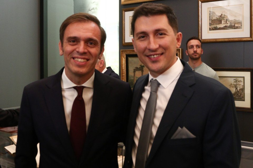 Τα «πρωτάκια» του ΠΑΣΟΚ Δημήτρης Μάντζος και Παύλος Χρηστίδης