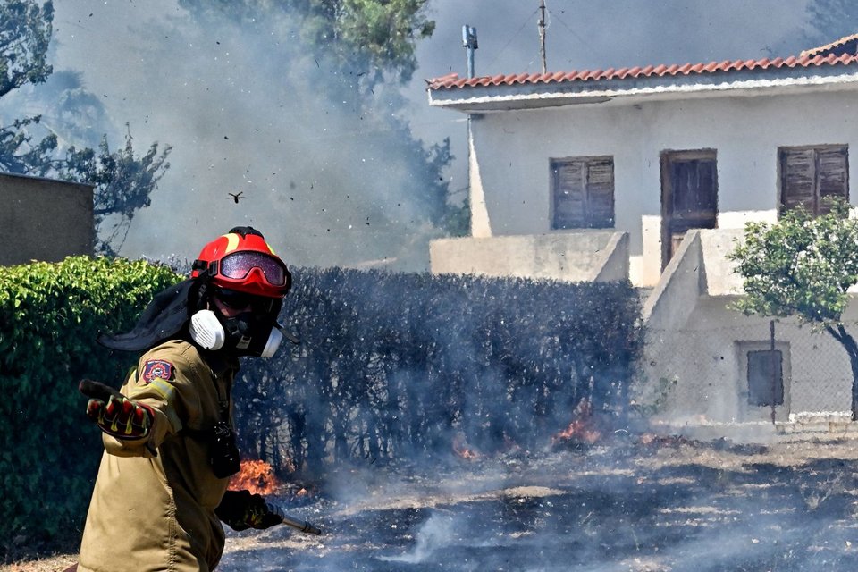 Φωτιά στο Λουτράκι / Φωτογραφία: Eurokinissi