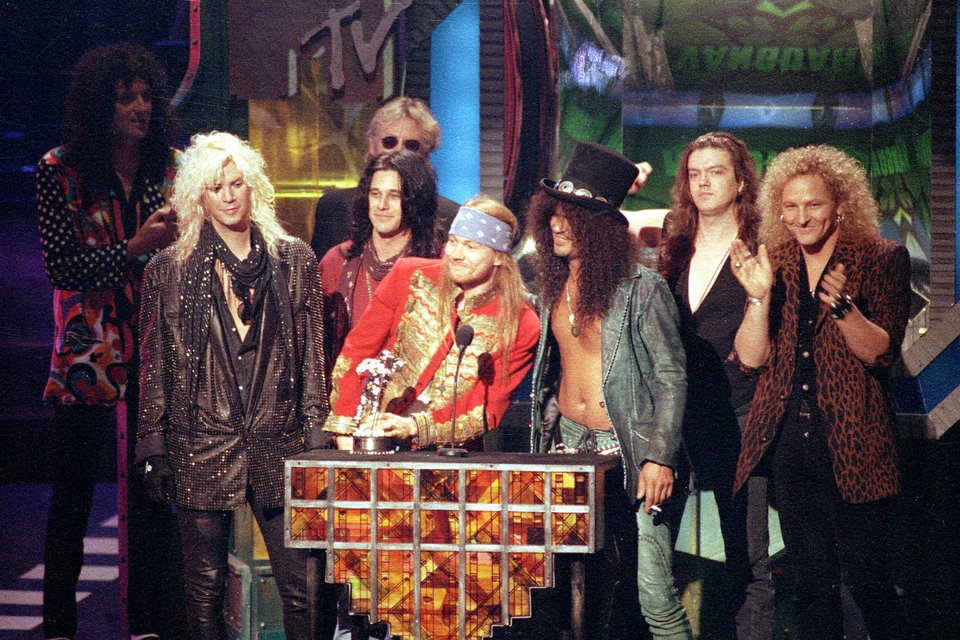 Aπό τη βράβευσή τους στα MTV Video Music Awards το 1992 / Φωτογραφία: AP