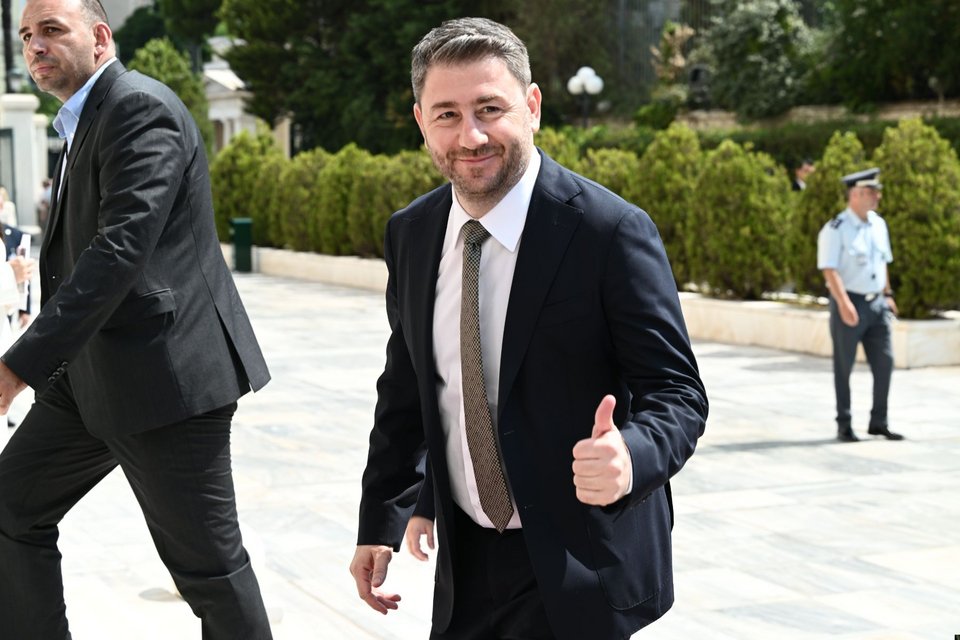 Ο πρόεδρος του ΠΑΣΟΚ-ΚΙΝΑΛ Νίκος Ανδρουλάκης