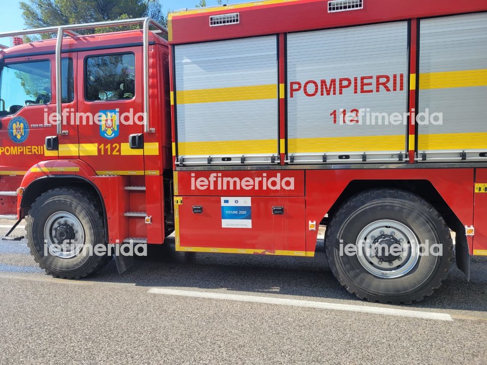 Οι Ρουμάνοι πυροσβέστες στο μέτωπο των Δερβενοχωρίων