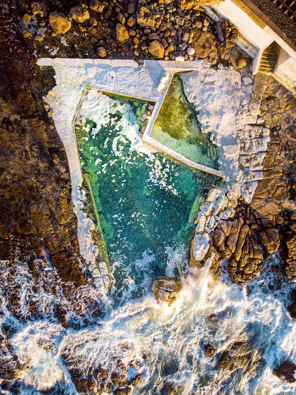 Wooley's Pool στο Kalk Bay, ένα προάστιο του Κέιπ Τάουν, Νότια Αφρική.