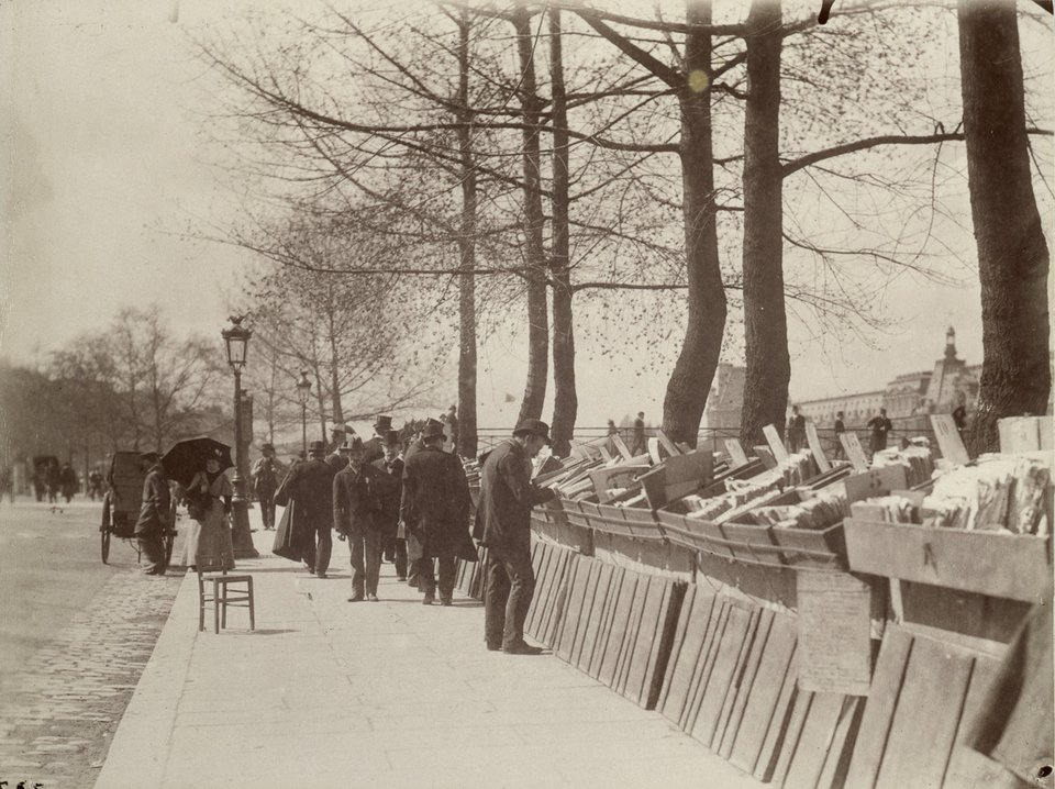 Υπαίθρια βιβλιοπωλεία, όχθη Conti, Σηκουάνας/Ville de Paris