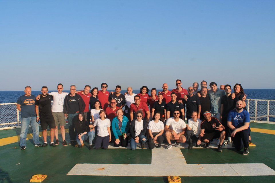 Το Επιστημονικό και Τεχνικό προσωπικό της ωκεανογραφικής αποστολής