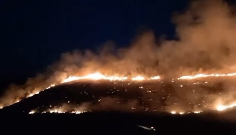 Φωτιά στο Αλιβέρι / Φωτογραφία: fotiatora.gr