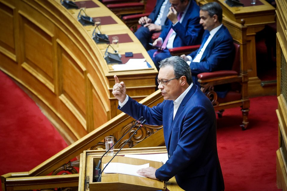 O Σωκράτης Φάμελλος στην προγραμματική του ομιλία
