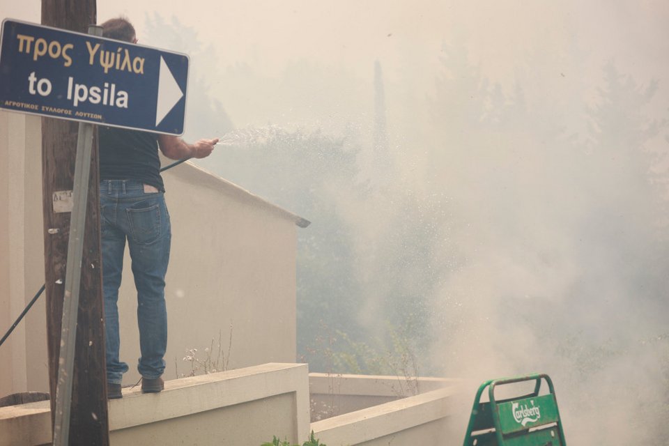Φωτιά στην Κέρκυρα / Φωτογραφία: EUROKINISSI