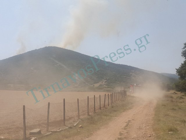 Φωτιά στον Τύρναβο Λάρισας