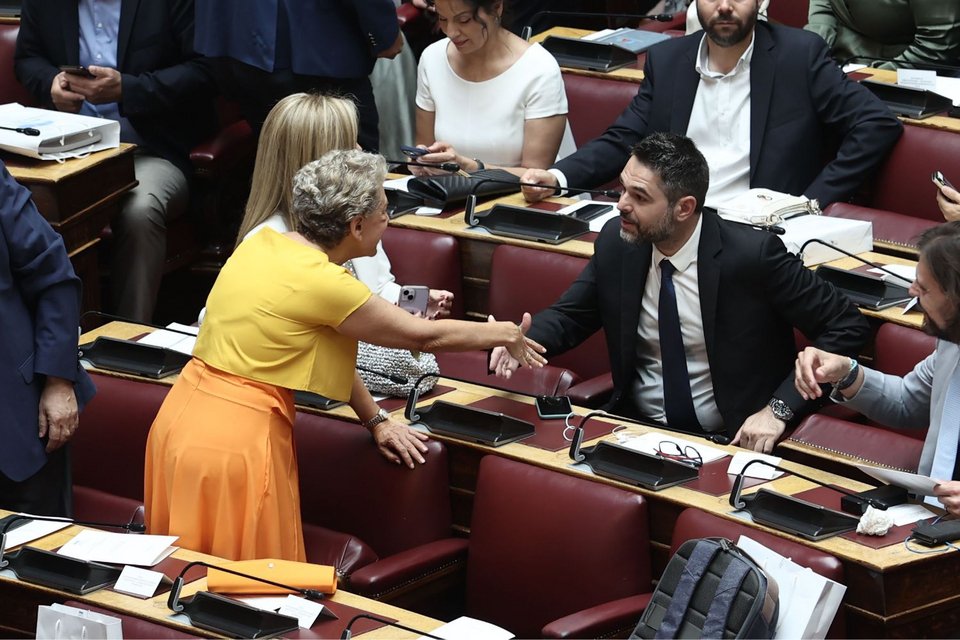 Η Ελενα Ακρίτα με τον Γιάννη Σαρακιώτη