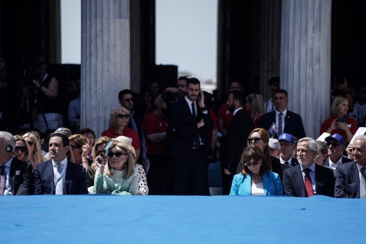 Η Μαριάννα Β. Βαρδινογιάννη στην τελετή Αφής της «Φλόγας της Ελπίδας» των Παγκοσμίων Αγώνων Special Olympics Berlin 2023, στις 7 Ιουνίου, 2023