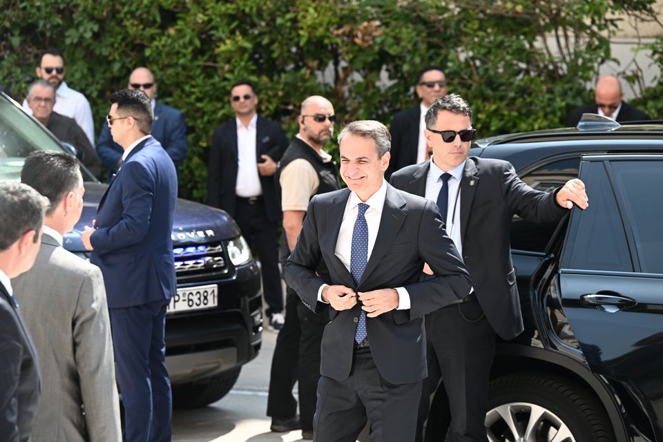 Ο Κυριάκος Μητσοτάκης στην ορκωμοσία της Βουλής /Eurokinissi