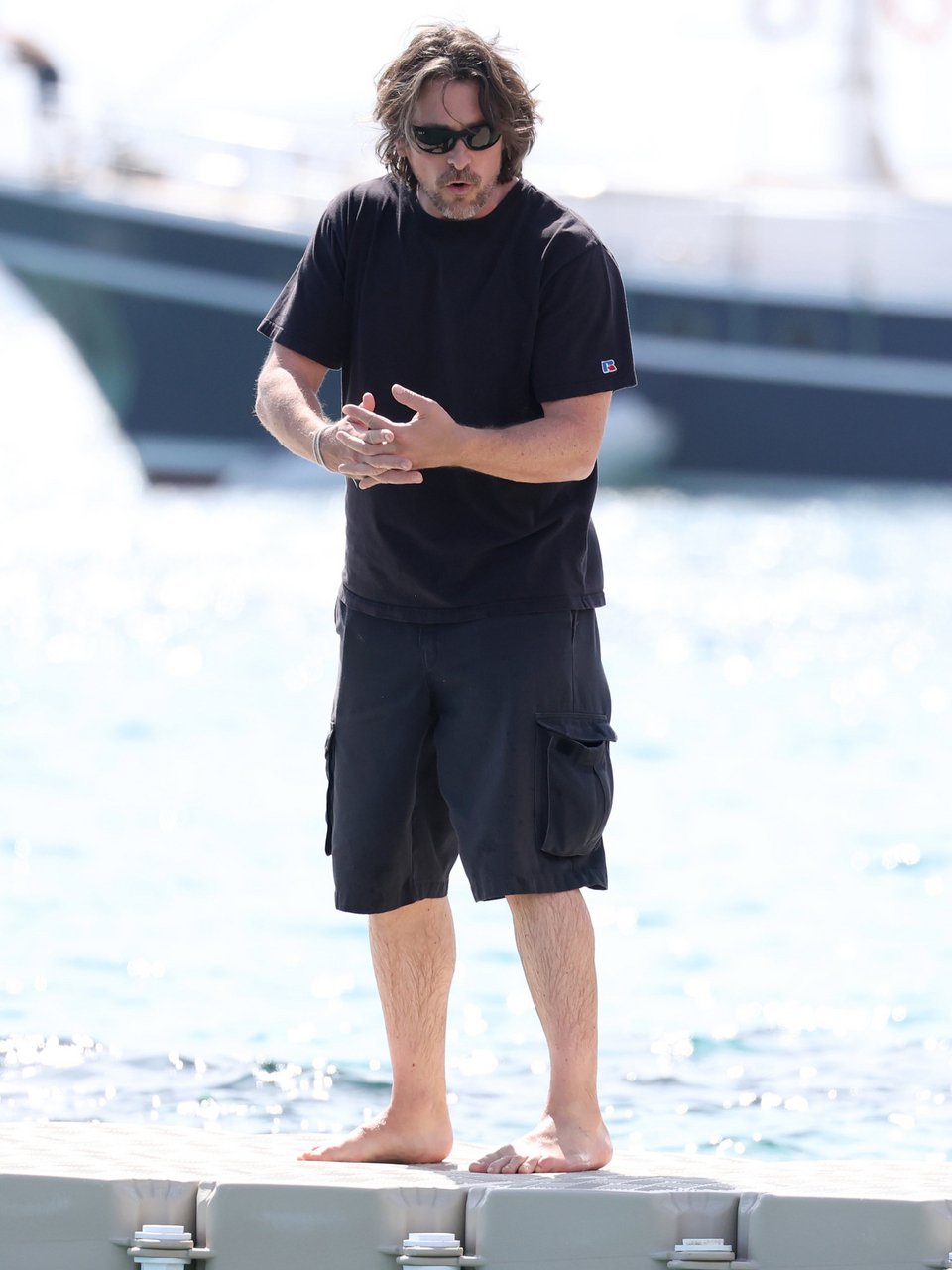 Ο Κρίστιαν Μπέιλ στην Μύκονο