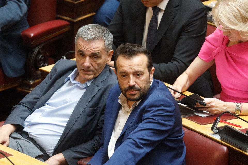 Ευκλείδης Τσακαλώτος και Νίκος Παππάς / Φωτογραφία: EUROKINISSI