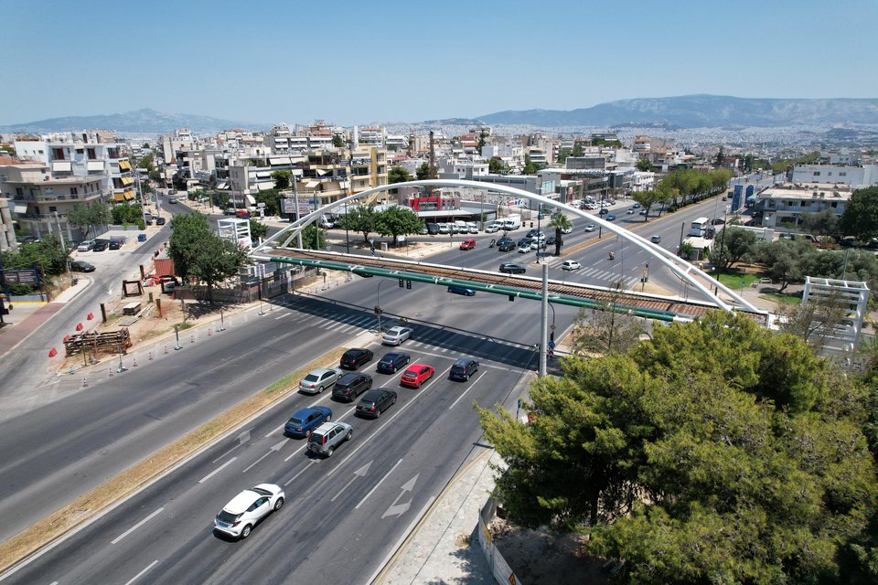 Η νέα πεζογέφυρα στο Παλατάκι Χαϊδαρίου