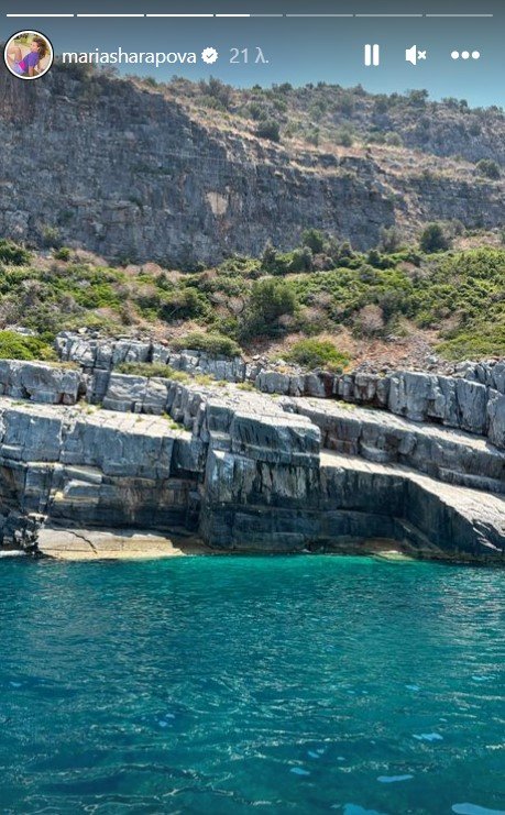 Διακοπές στην Πελοπόννησο για τη Μαρία Σαράποβα / Φωτογραφία: Instagram