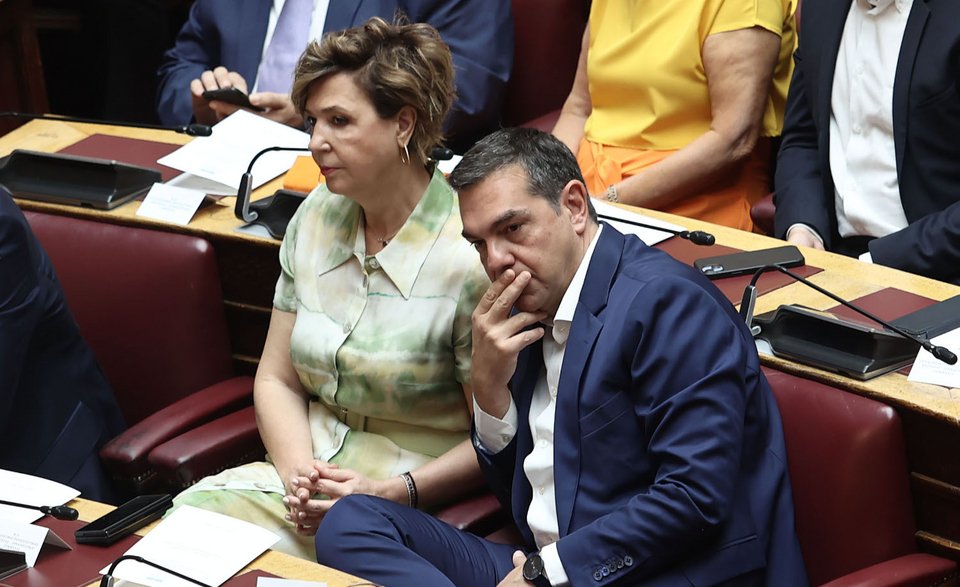 Η Ολγα Γεροβασίλη και ο Αλέξης Τσίπρας