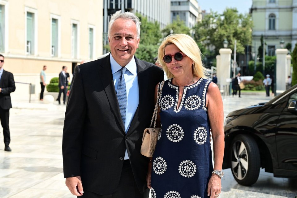 Ο Μάκης Βορίδης με την σύζυγό του