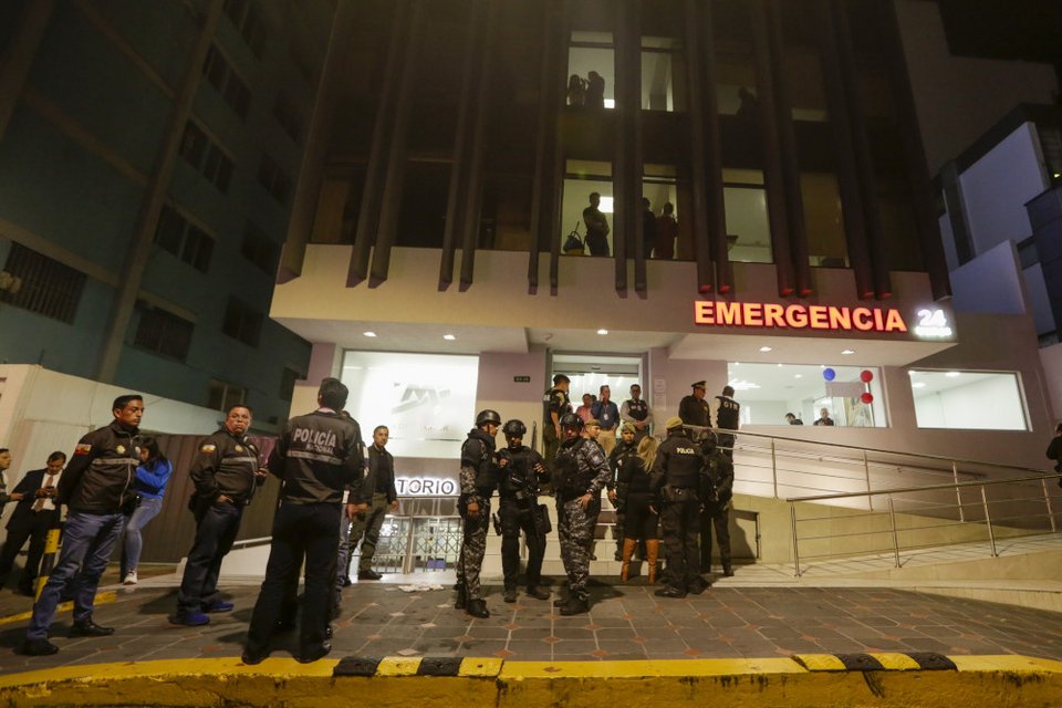 Το νοσοκομείο όπου νοσηλευόταν ο υποψήφιος για την προεδρία του Ισημερινού, Φερνάντο Βιγιαβιτσένσιο / Φωτογραφία AP