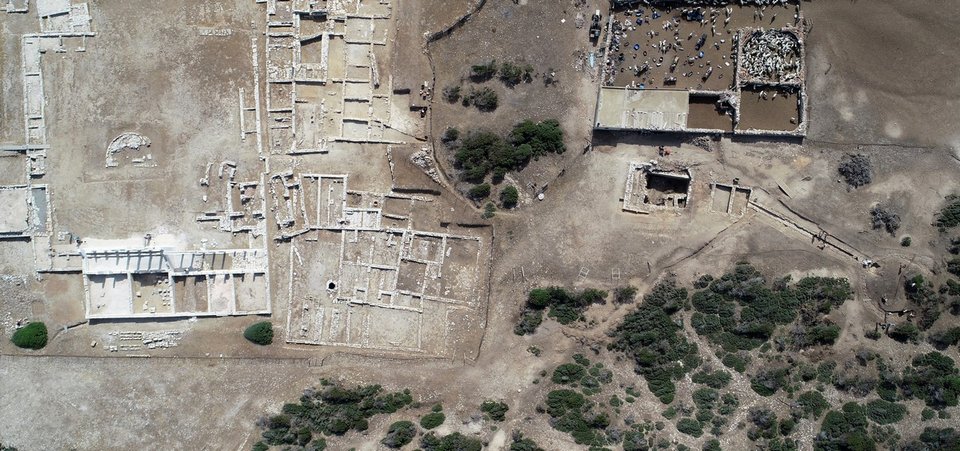 Αεροφωτογραφία της περιοχής των Δεξαμενών / Φωτογραφία: Υπουργείο Πολιτισμού