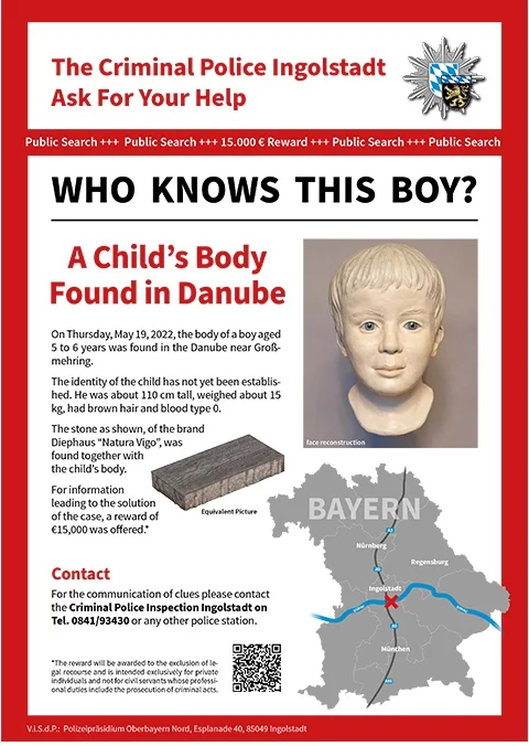Ιντερπόλ: Παγκόσμια έκκληση για την υπόθεση ενός νεκρού αγοριού που βρέθηκε στον Δούναβη