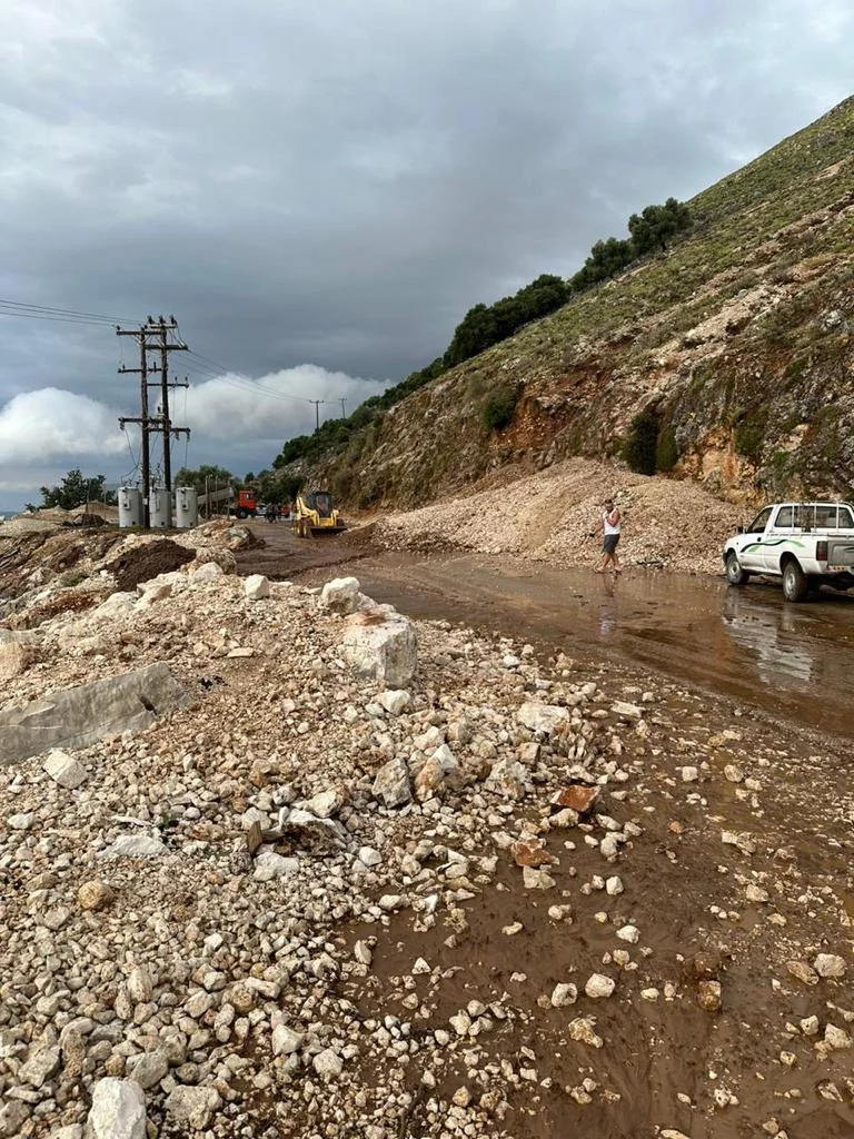 Προβλήματα από την κακοκαιρία στην Κεφαλονιά / Φωτογραφία: ekefalonia.gr