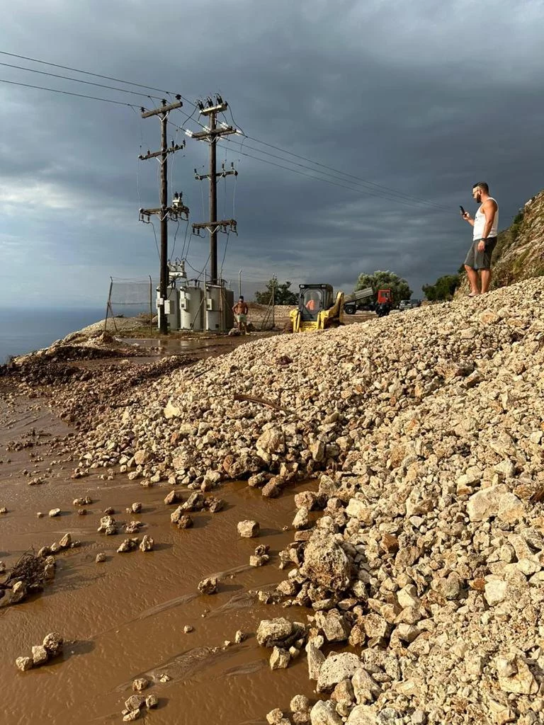 Προβλήματα από την κακοκαιρία στην Κεφαλονιά / Φωτογραφία: ekefalonia.gr