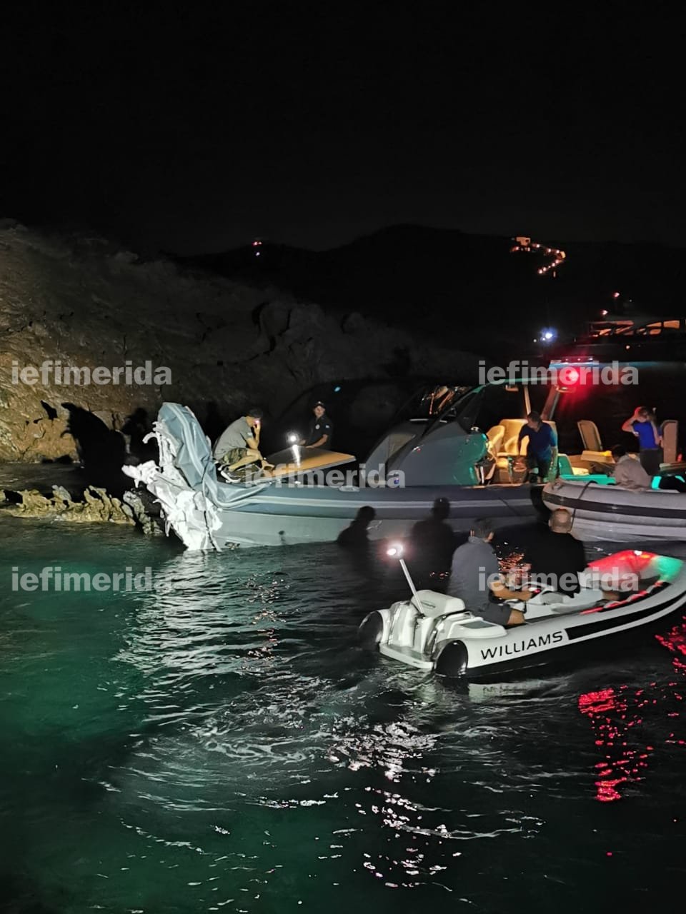 Το σκάφος του Τούρκου επιχειρηματία που είχε σοβαρό ατύχημα στη Λέρο