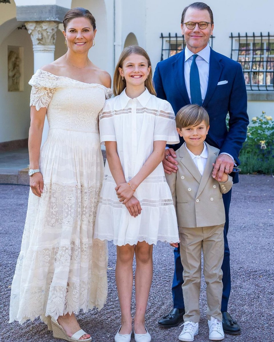 Η Βικτώρια της Σουηδίας με την οικογένειά της