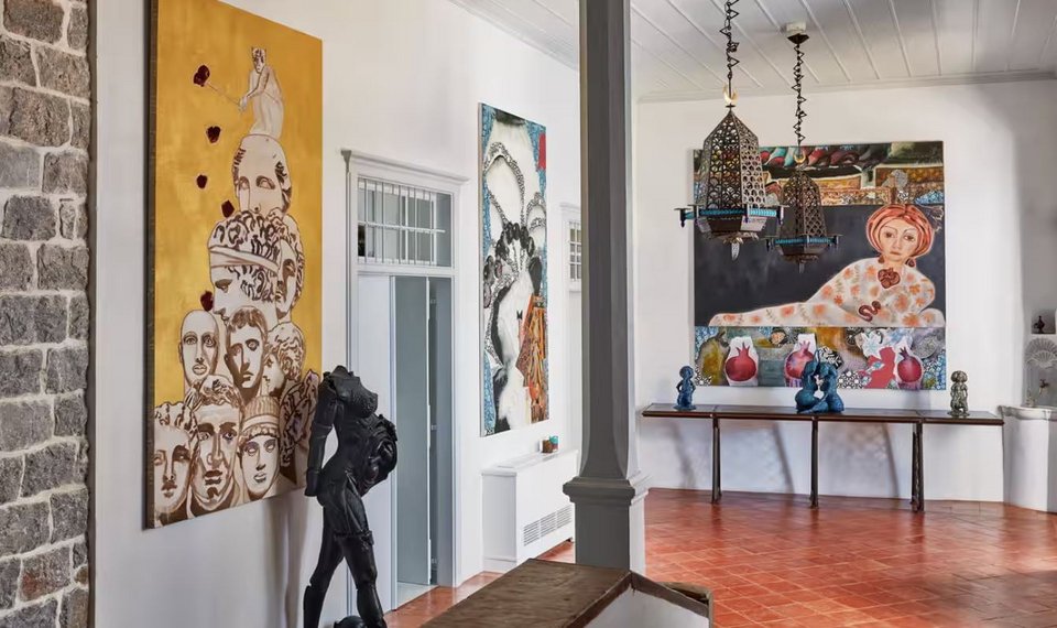 Εικόνα από το σπίτι της Πολίν Καρπίδα στην Ύδρα / Barney Hindle Photography/Sotheby’s Paris 