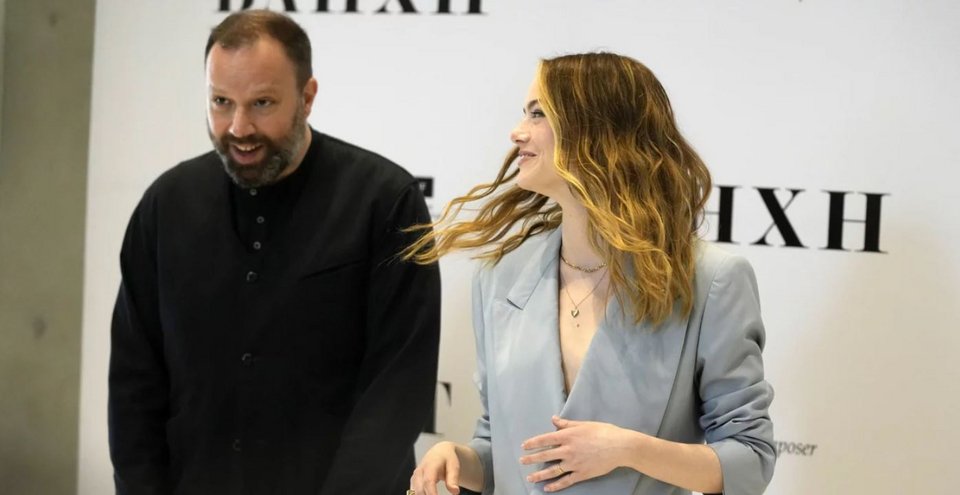 Στη συνέντευξη Τύπου στην Αθήνα για τη «Βληχή» τον Μάιο του 2022 / Apimages