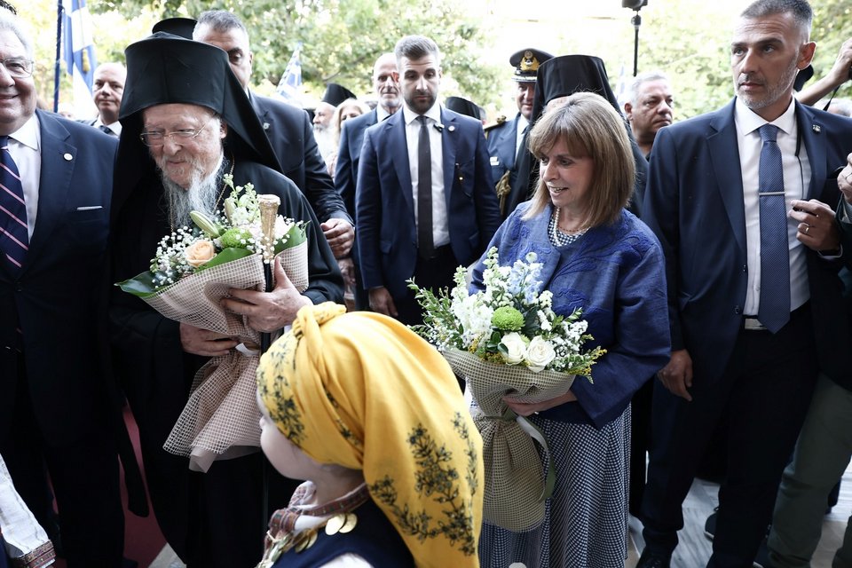 Τελετή ανακύρηξης της Προέδρου της Δημοκρατίας Κατερίνας Σακελλαροπούλου σε επίτιμη δημότη Πύργου / Φωτογραφία: Intime - Γ.Τ ΠτΔ ΜΑΝΩΛΟΠΟΥΛΟΣ ΘΟΔΩΡΗΣ