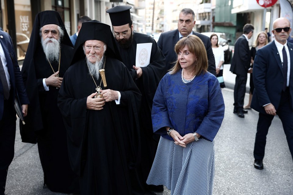 Τελετή ανακύρηξης της Προέδρου της Δημοκρατίας Κατερίνας Σακελλαροπούλου σε επίτιμη δημότη Πύργου / Φωτογραφία: Intime - Γ.Τ ΠτΔ ΜΑΝΩΛΟΠΟΥΛΟΣ ΘΟΔΩΡΗΣ